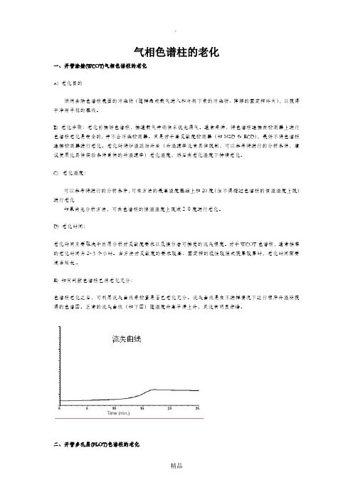 气相色谱柱的老化