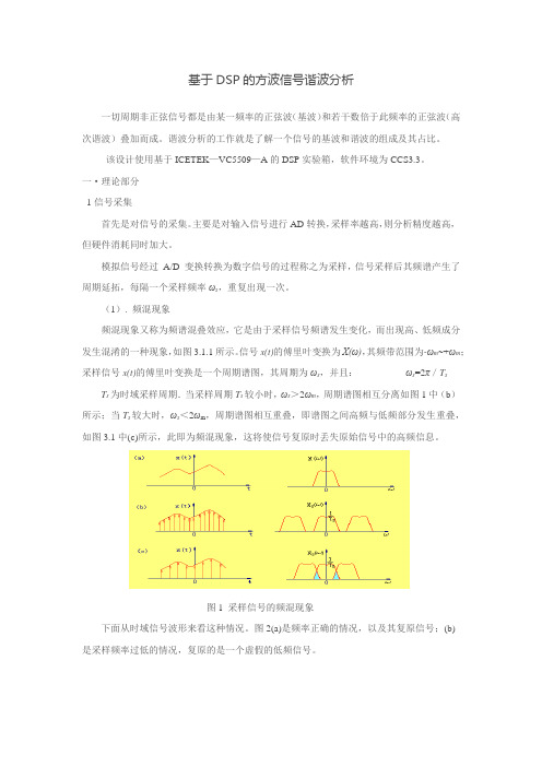 DSP谐波分析的理论基础ccs仿真结果及分析