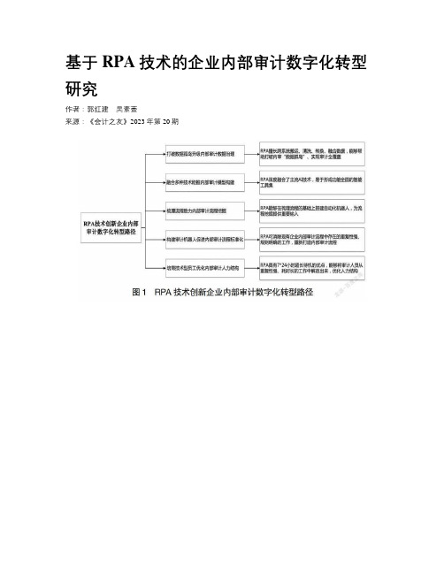 基于RPA技术的企业内部审计数字化转型研究