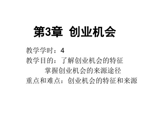 第3章 创业机会