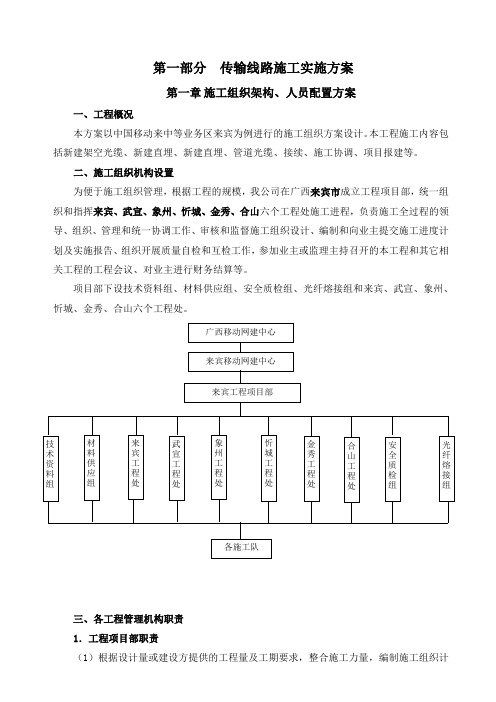 01、传输线路施工实施方案及关键控制点