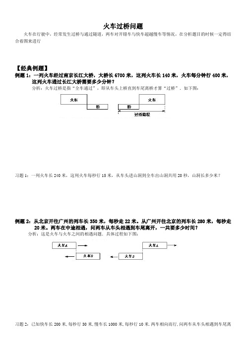 小学六年级总复习奥数_火车过桥问题