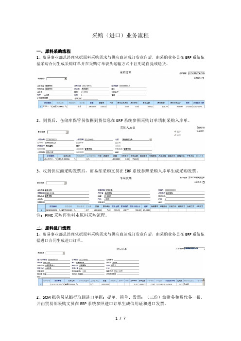 用友U8-ERP系统采购流程