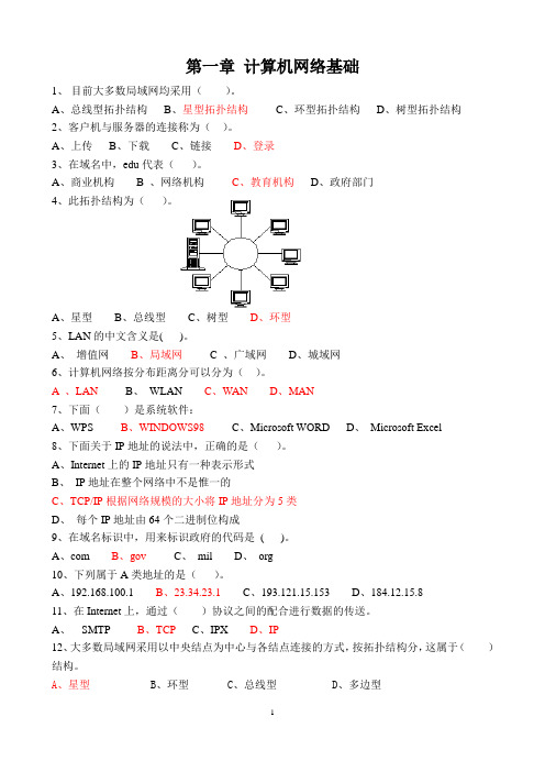 2014版电子商务师考证辅导题(章节综合)