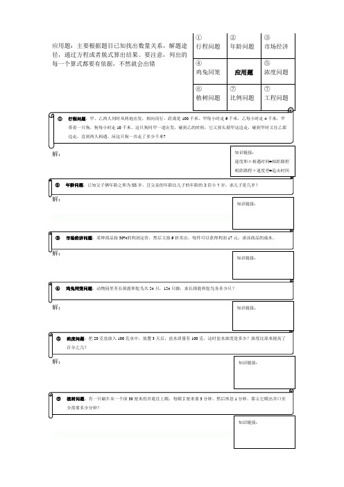 小升初专题复习