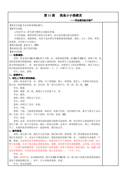 11 我是小小推销员-作文综合篇实录文稿