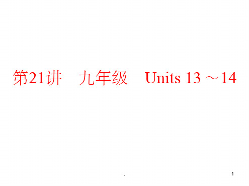 人教版新目标九年级英语Unit13 Unit14复习课件