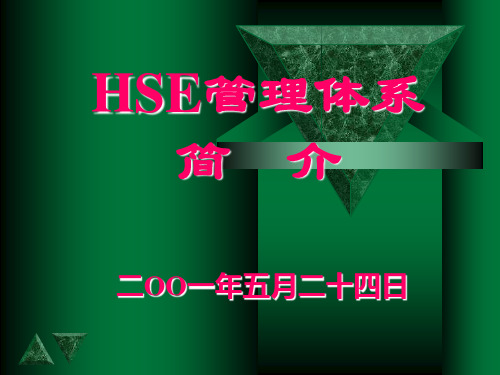 HSE管理体系介绍