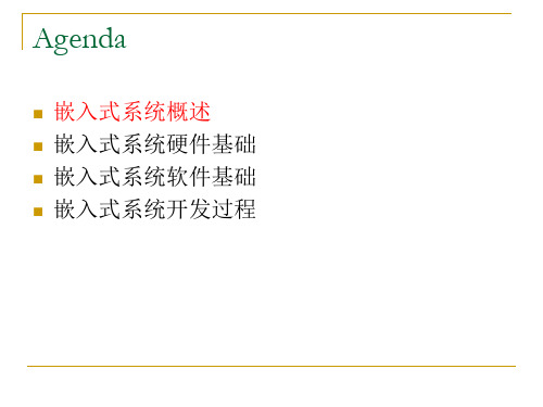 哈工大嵌入式操作系统课件—1 嵌入式系统简介