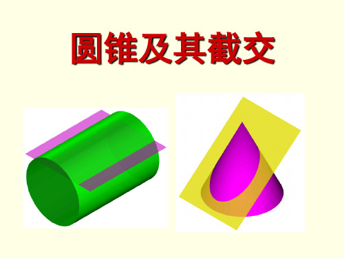 圆锥的截交线(课堂PPT)