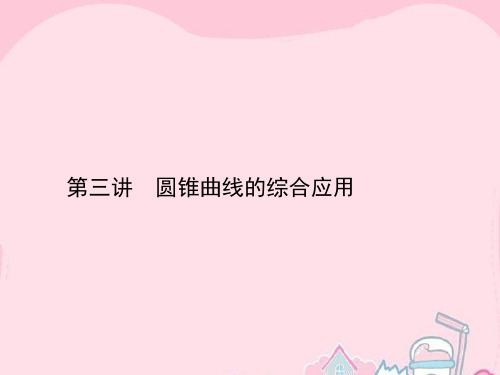 高优指导2020高考数学二轮复习 专题七 解析几何 第三讲 圆锥曲线的综合应用课件 理