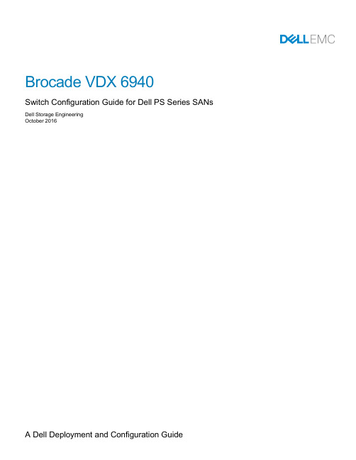 Brocade VDX 6940 Switch Configuration Guide for De