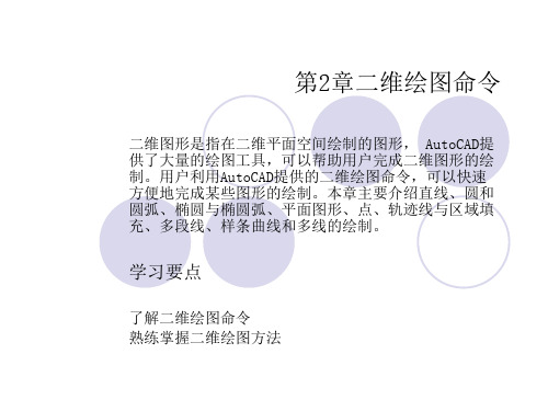 AutoCAD中文版入门与提高ppt课件教案第2章