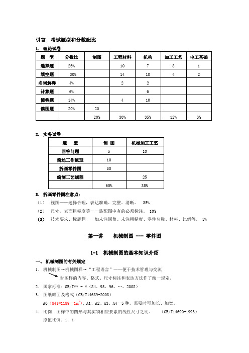 工业机械基础与专业知识教学讲义资料