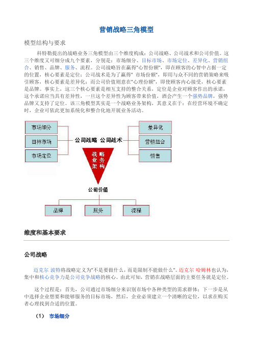 营销战略三角模型