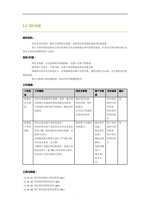 项目实施方法论