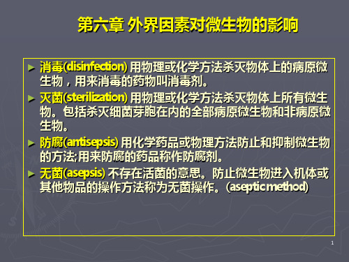 第六章外界因素对细菌的影响 PPT课件