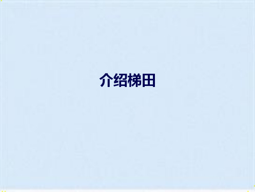 介绍梯田(共7张PPT)