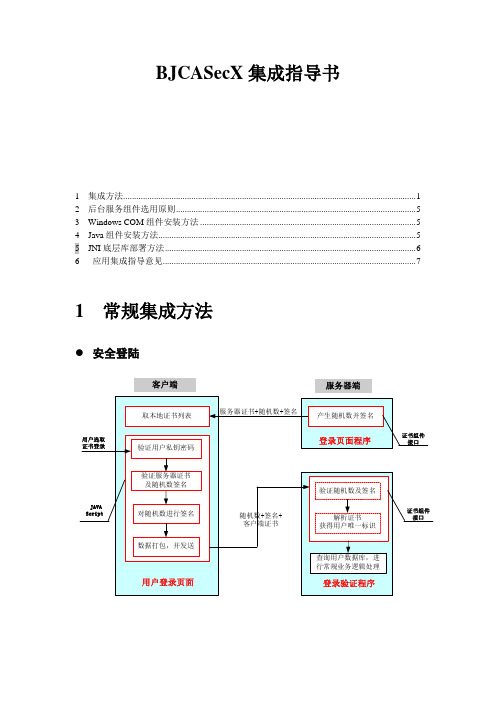 BJCASecX集成指导书