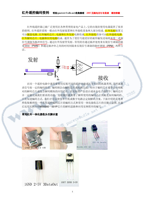 红外遥控器编码大全