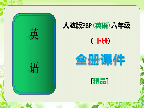 人教版pep六年级英语下册【全册】完整课件