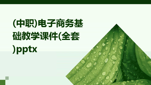 (中职)电子商务基础教学课件(全套)pptx