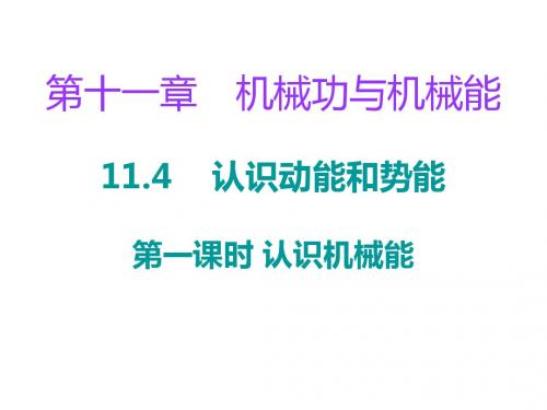 粤教沪版物理九年级上册习题课件::11.4《认识动能和势能》(1)(21页含答案)