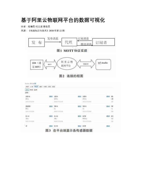 基于阿里云物联网平台的数据可视化