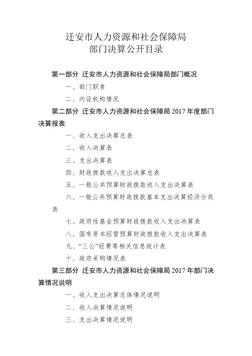 迁安人力资源和社会保障局