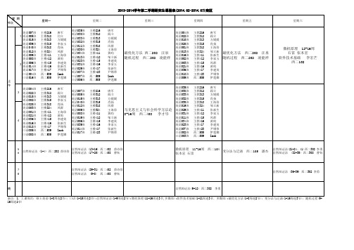 合工大南区电气学院第二学期研究生必修课程表