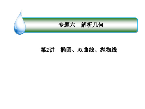 2020届新课标高考二轮复习名师精品课件1-6-2第2讲 椭圆、双曲线、抛物线