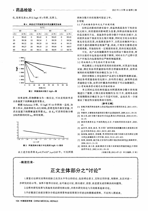 正文主体部分之“讨论”