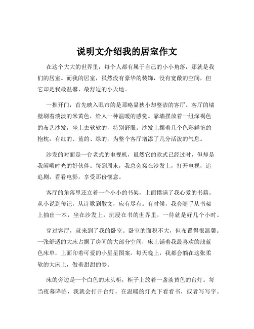 说明文介绍我的居室作文