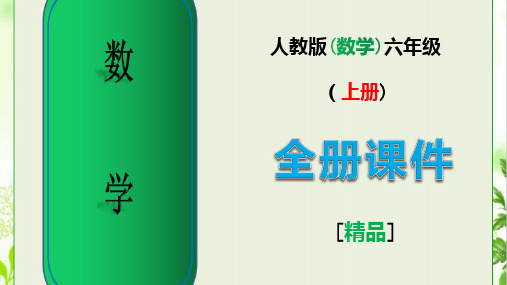 人教版六年级数学上册全册优秀课件