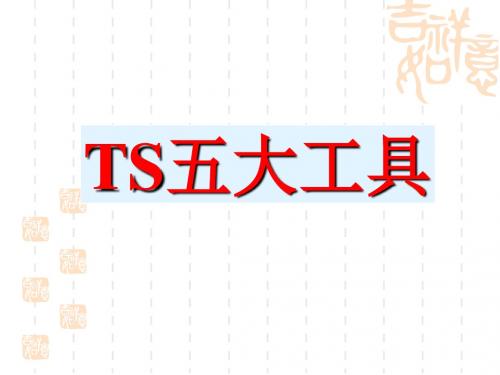 TS五大工具最新经典讲解(-页PPT)