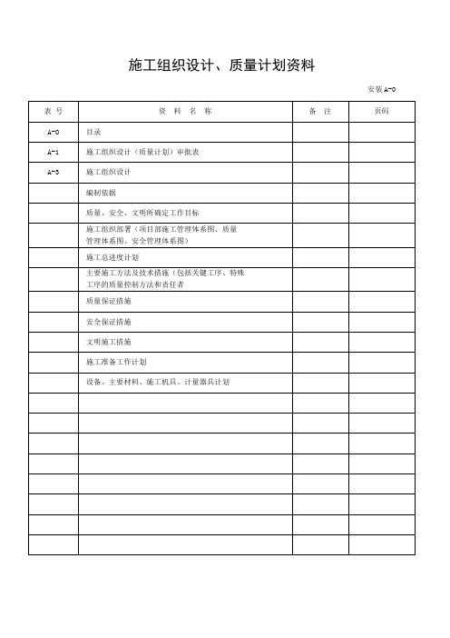 暖通中央空调多联机施工及竣工全套资料