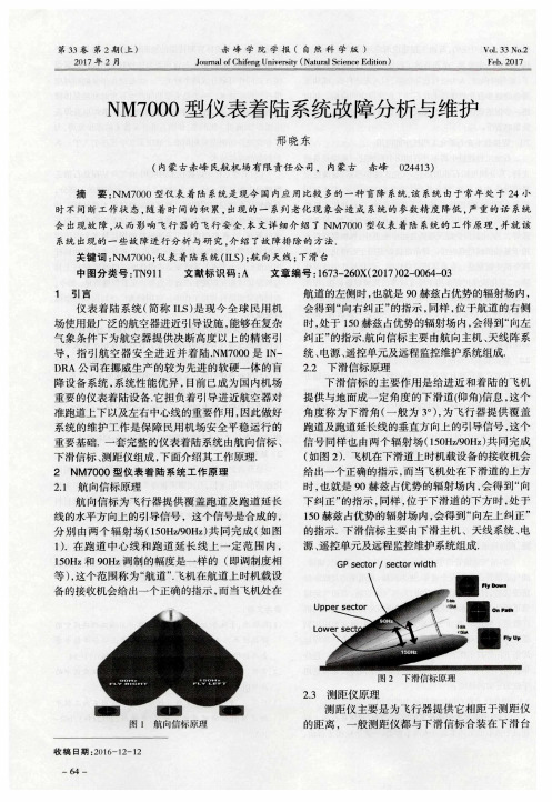 NM7000型仪表着陆系统故障分析与维护