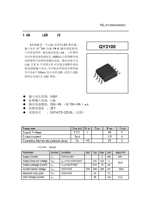 QY3100 datasheet