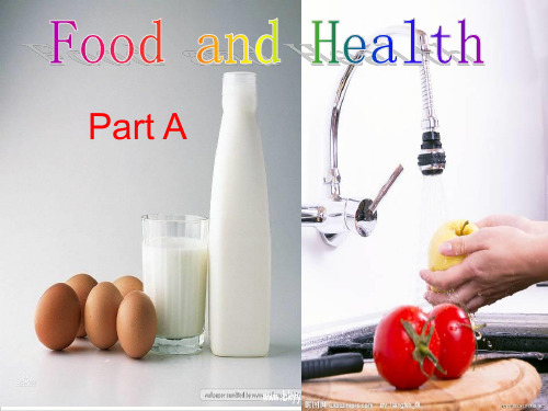 【闽教版】英语六上：Unit 3《Food and Health》(Part A)ppt课件(1)