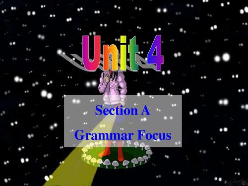 新目标英语九年级英语新教材unit 4Grammar Focus