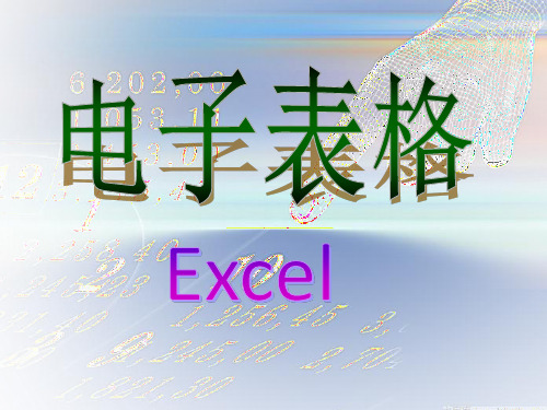 中学信息技术《Excel表格》PPT课件