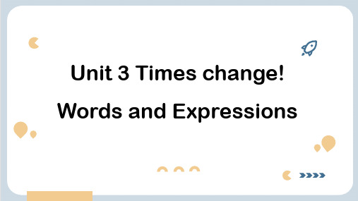 Unit 3 词汇课件 -2022-2023学年高中英语外研版(2019)选择性必修第二册