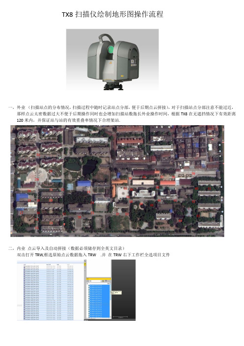 天宝 TX8绘制地形图流程(武汉海德斯路编制)