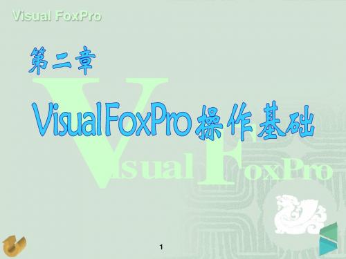 第二章 Visual FoxPro操作基础