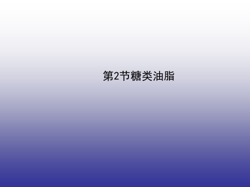 沪教版九年级下册化学 第8章第2节糖类油脂课件(新版)