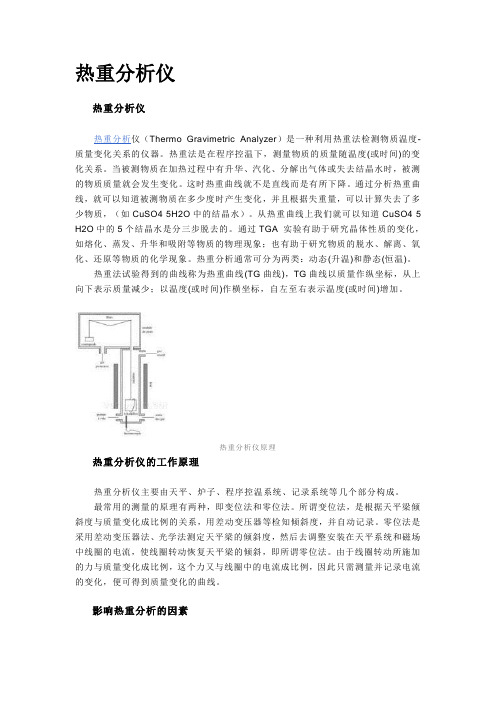 热重分析