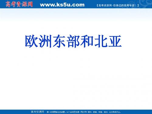 高二区域地理复习配套课件——欧洲东部和北亚