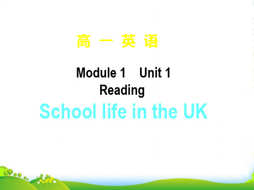 湖南师大 高一英语 M1-U1 Reading-1课件 牛津译林版