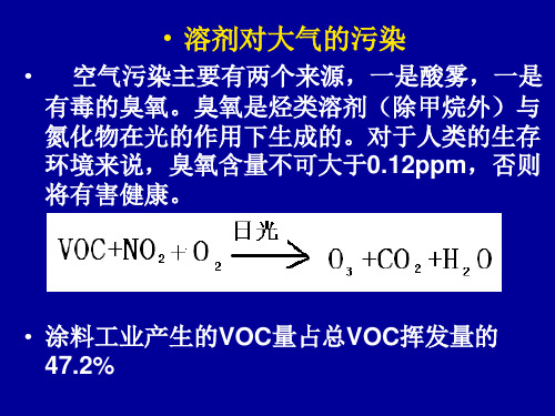 涂料的溶剂