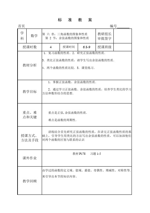 6-2.余弦,正切,余切函数的图象和性质(15